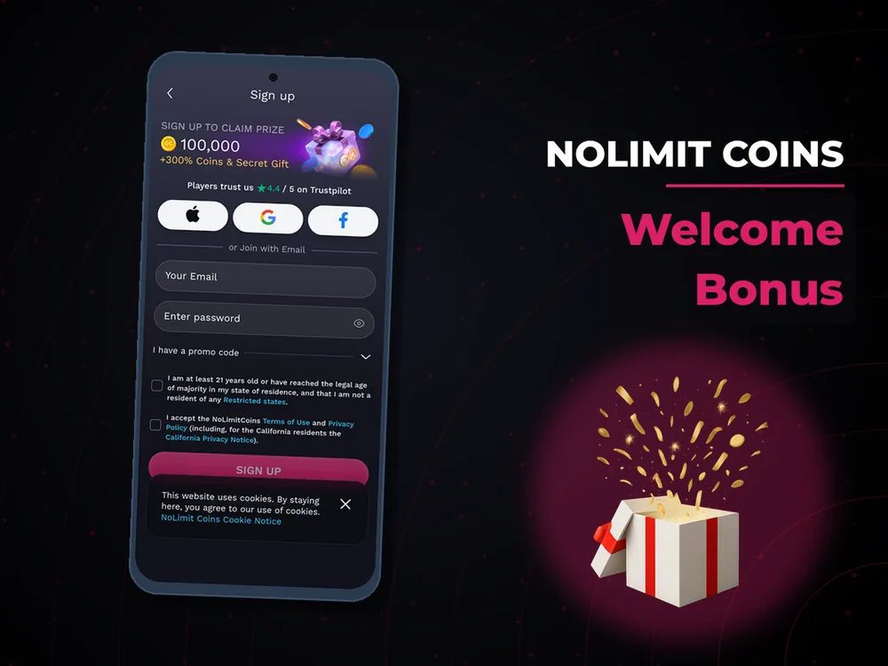 Nolimit Coins - Welcome Bonus