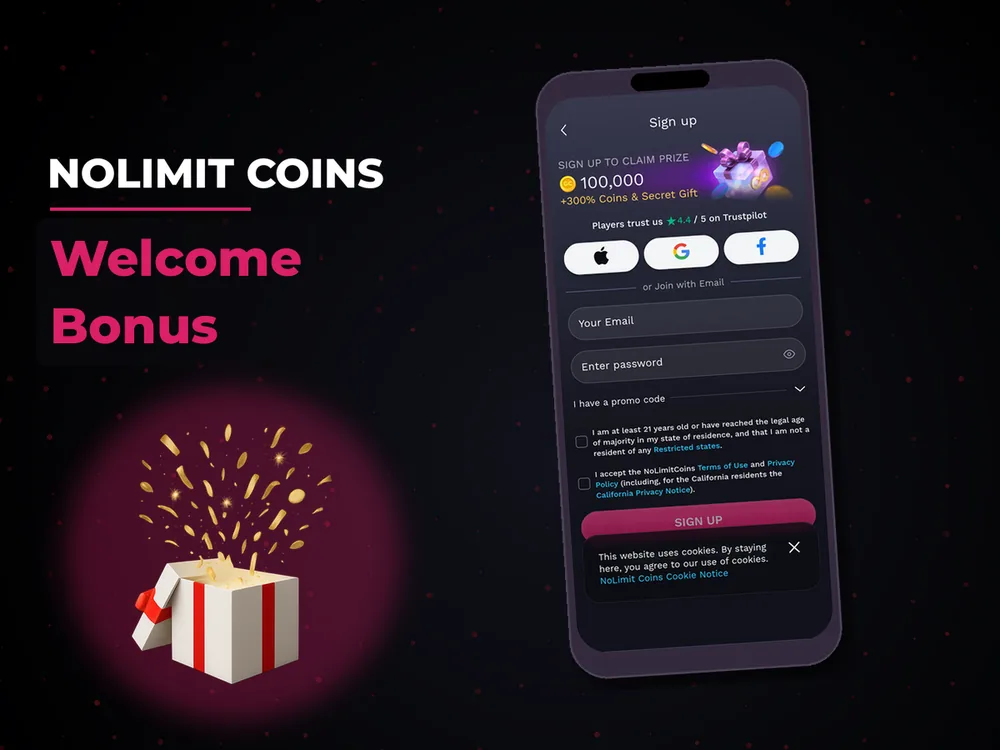 Nolimit Coins - Welcome Bonus